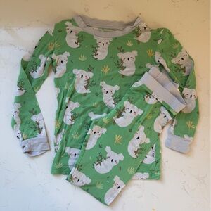 Little Sleepies Green Koala Pajama Set - 3T